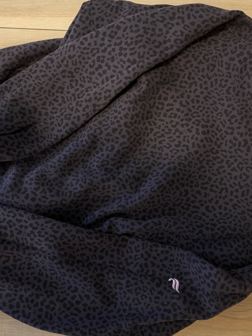 Fabletics Leopard Print Sweatshirt Size Small Crewneck Athleisure